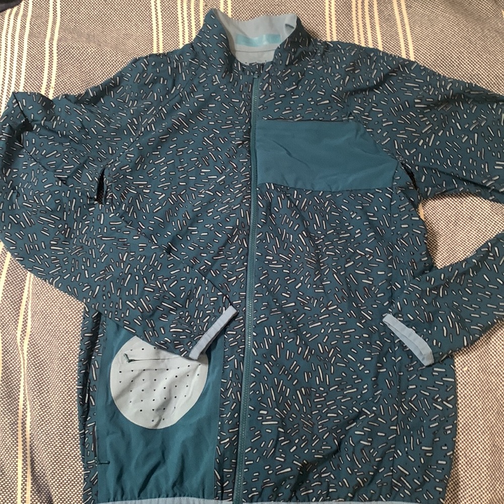 OV Recycled Polyester Utility Jacket in Confetti Print, size S